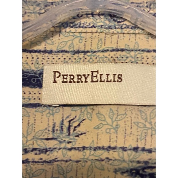 Perry Ellis Mens XL  Graphic Sprint LongSleeve Button-Down Shirt - Picture 3 of 4